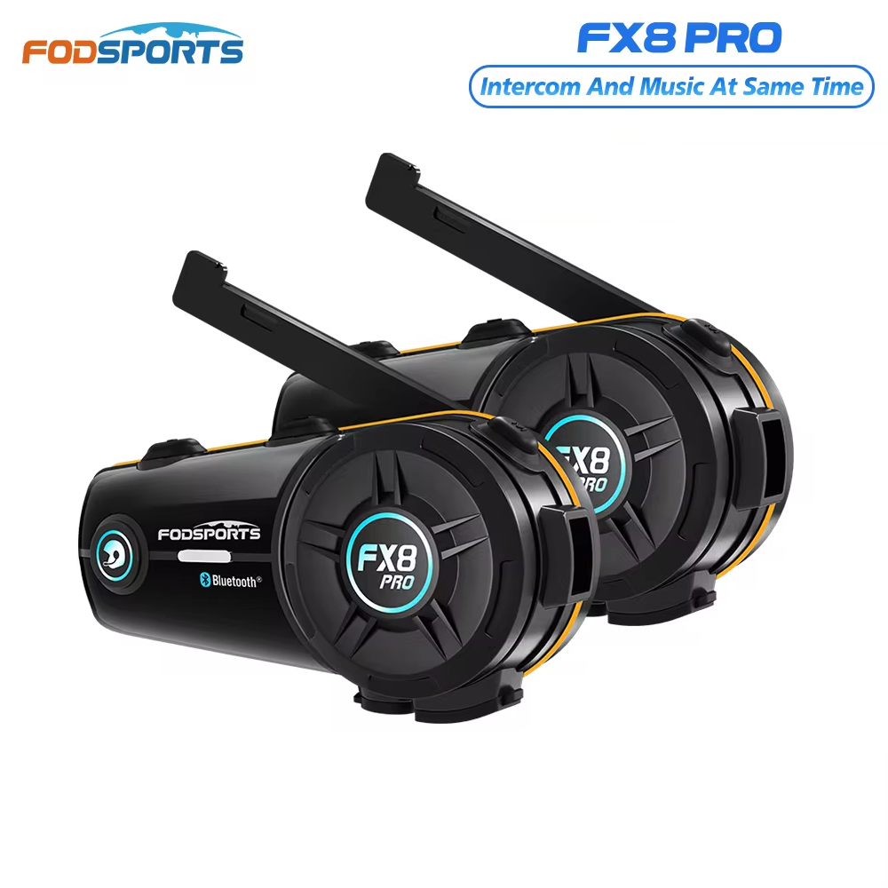 2pcs Fodsports FX8 Pro Motorcy - Universal Motorcycle Helmet Intercom Headset 评论和价格