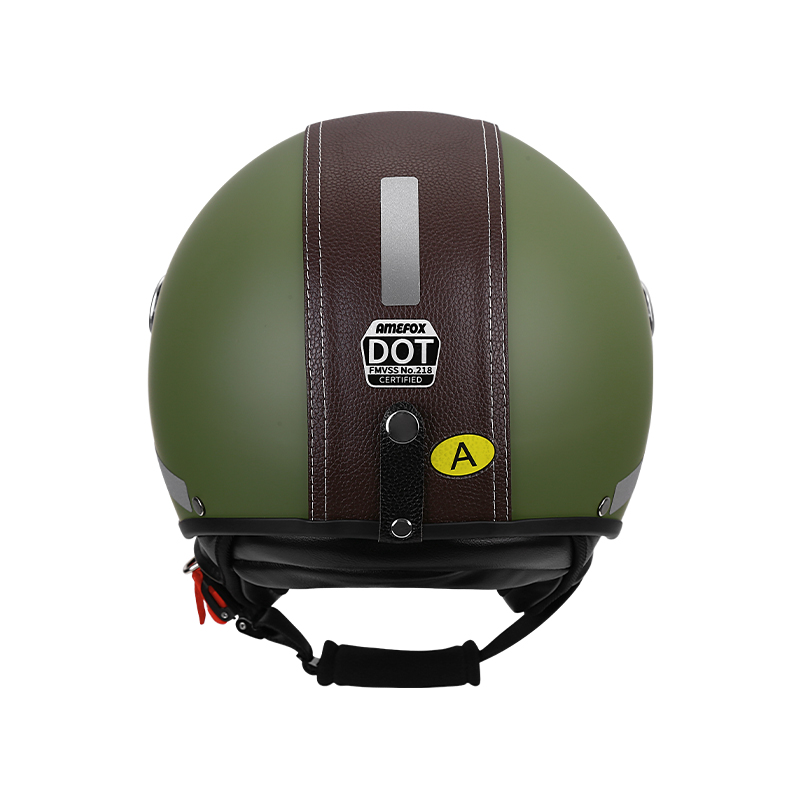 Vintage 3/4 Open Face Motorcyc - Vintage Open Face Retro Helmet 评论和价格