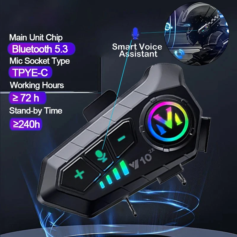 V10 2X Bluetooth Motorcycle He - Full Face Motorcycle Helmet With Bluetooth 评论和价格