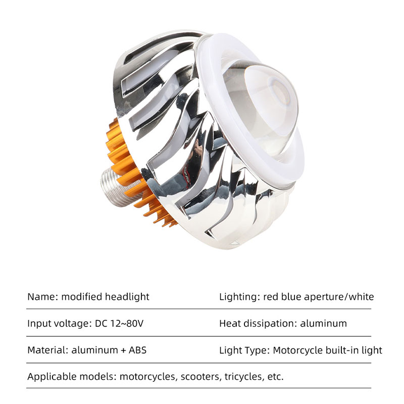 1pc Motorcycle Headlight Dual  - Universal Motorcycle Led Headlight Projector 评论和价格