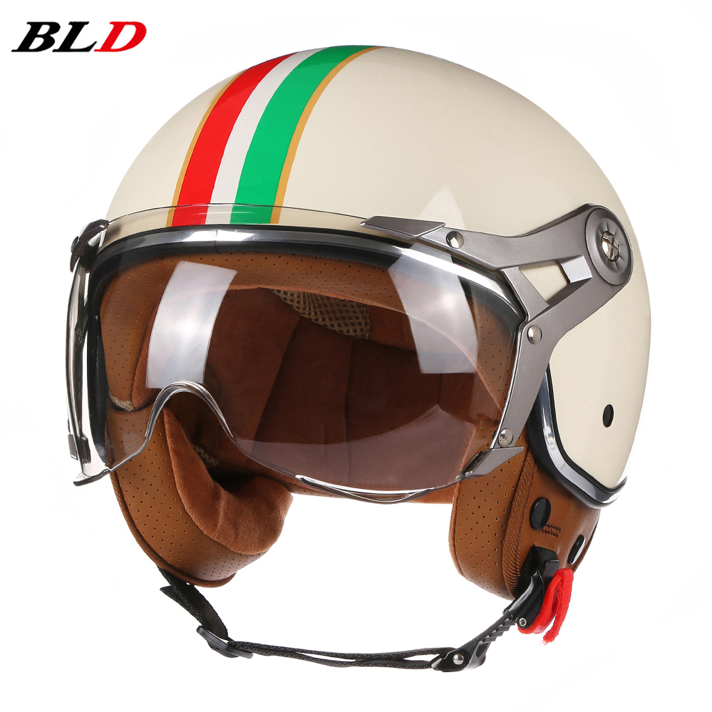 Vintage TT&COCASCOS Motorcycle - Vintage Open Face Retro Helmet 评论和价格