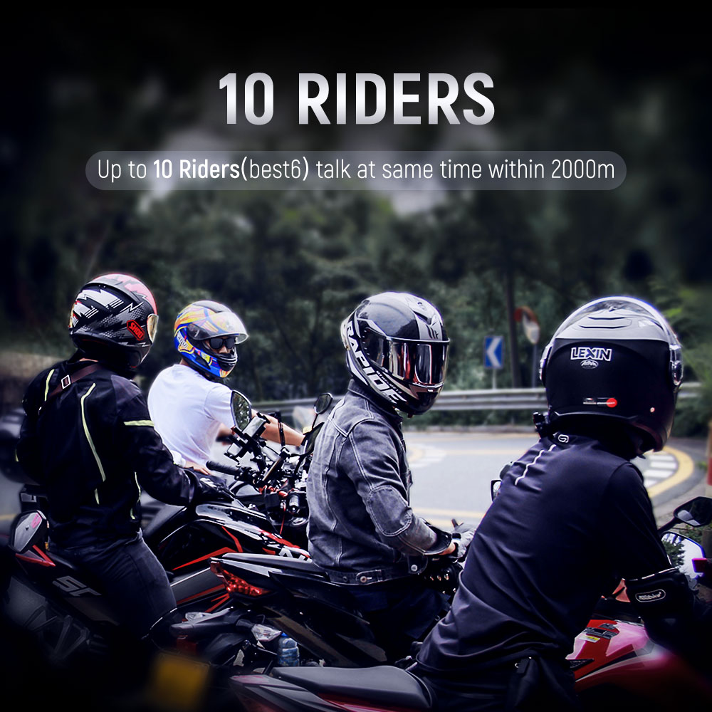 Lexin B4FM-X Bluetooth Motorcy - Full Face Motorcycle Helmet With Bluetooth 评论和价格