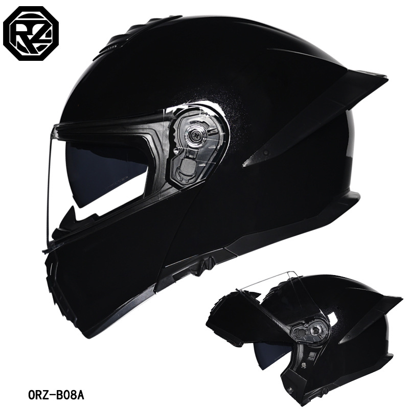 ORZ Motorcycle Helmet Dual Vis - Modular Flip Up Motorcycle Helmet Dot Approved 评论和价格
