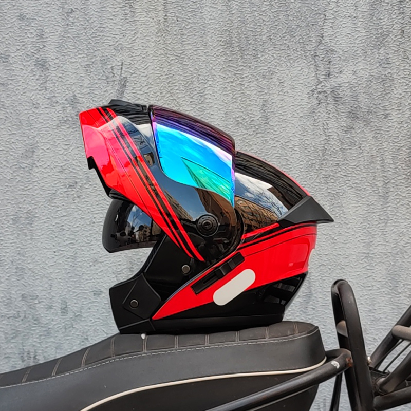 ORZ Latest DOT Approved Safety - Dual Visor Motorcycle Racing Helmet 评论和价格